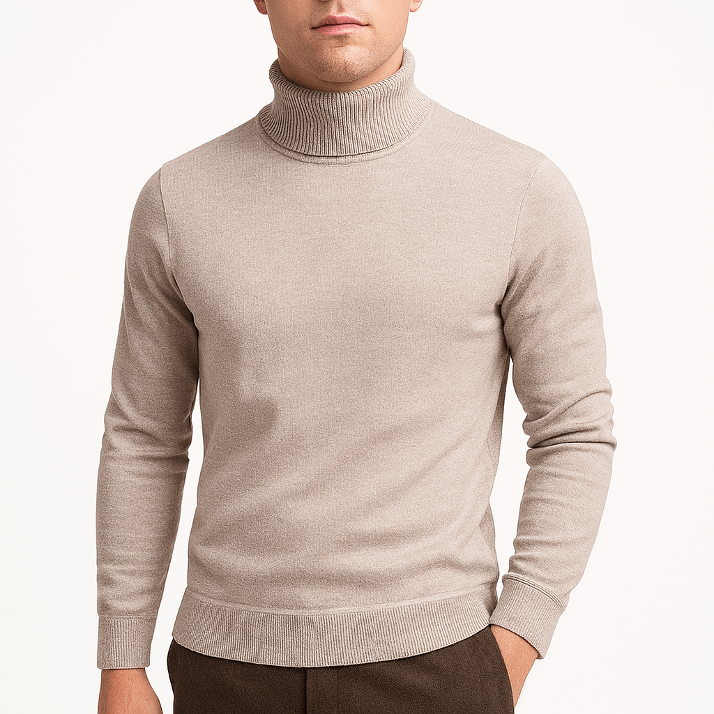 Pull pour Hommes à Col Roulé Chic 1