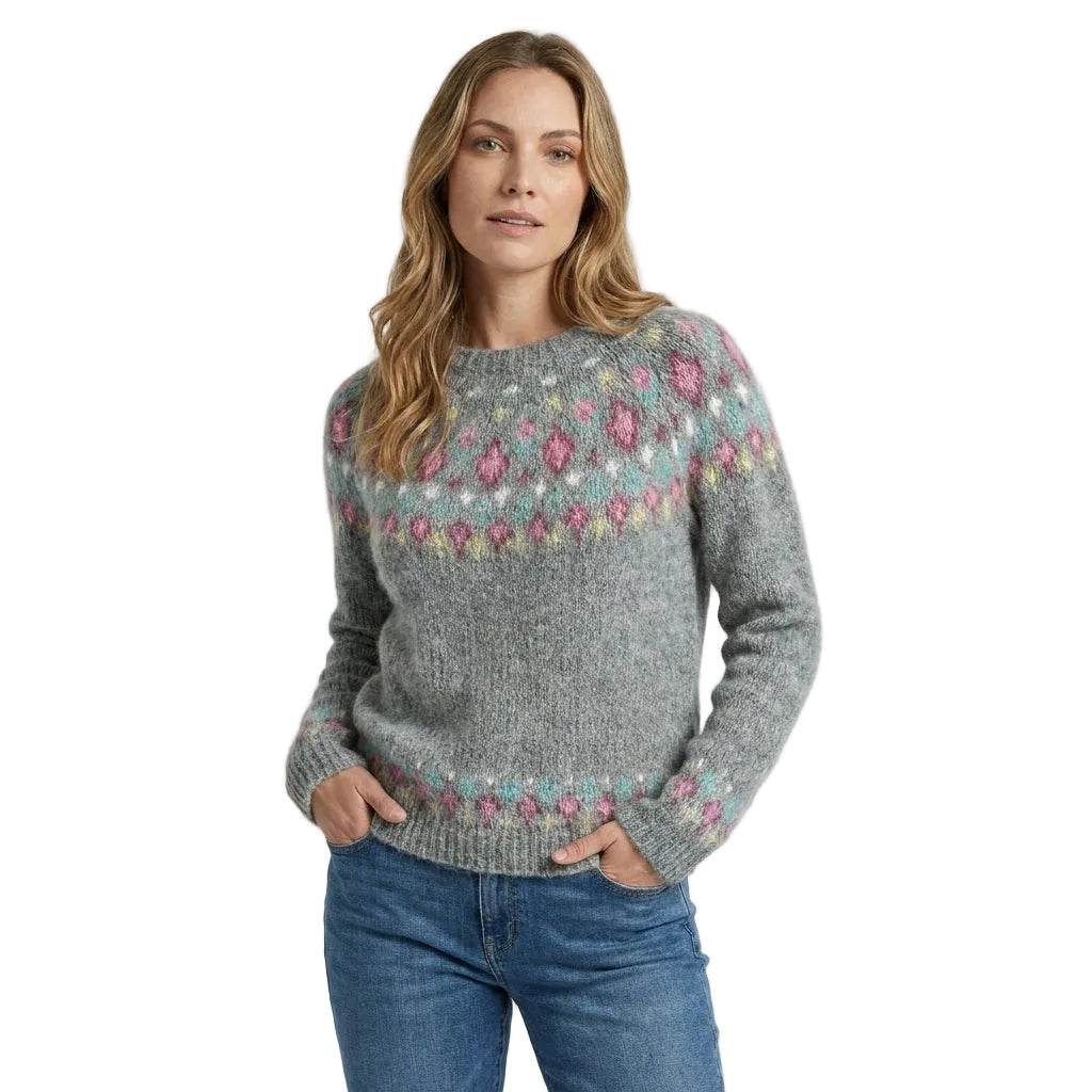Pull pour femme à motif géométrique 1