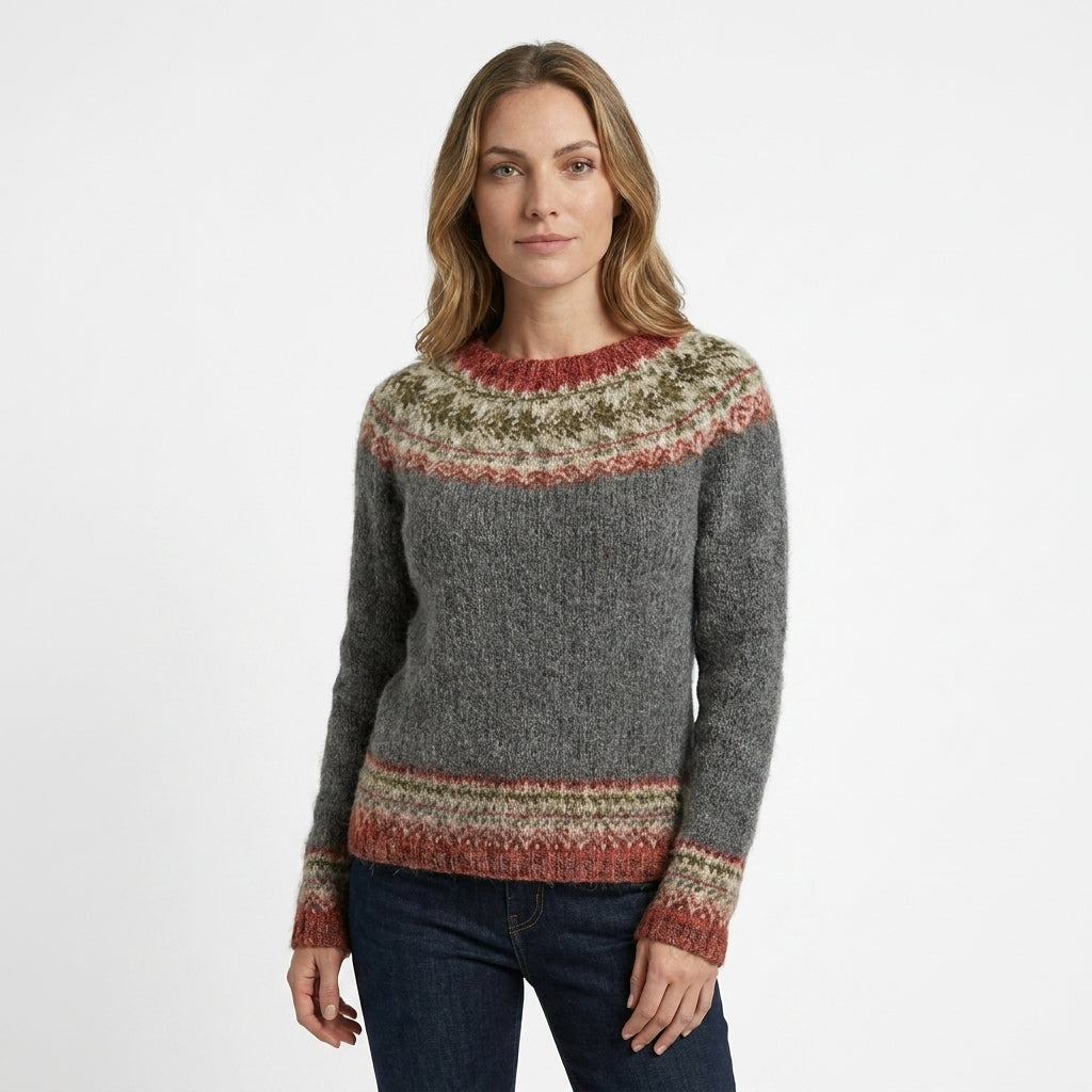 Pull pour femme à motif géométrique 3