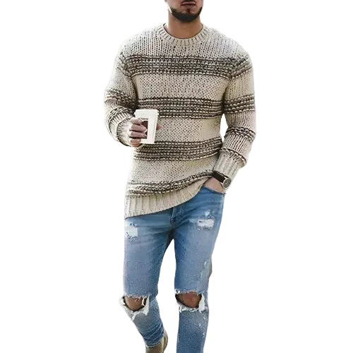 Pull pour hommes en tricot classique 0