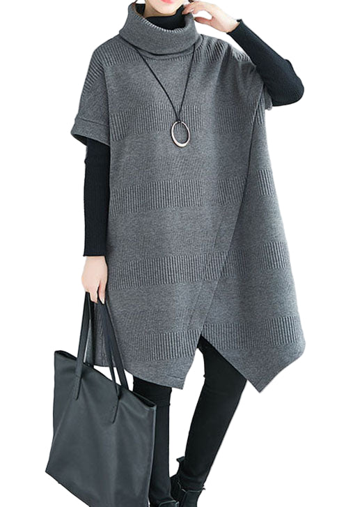 Robe Asymétrique à Col Roulé pour Femmes 0