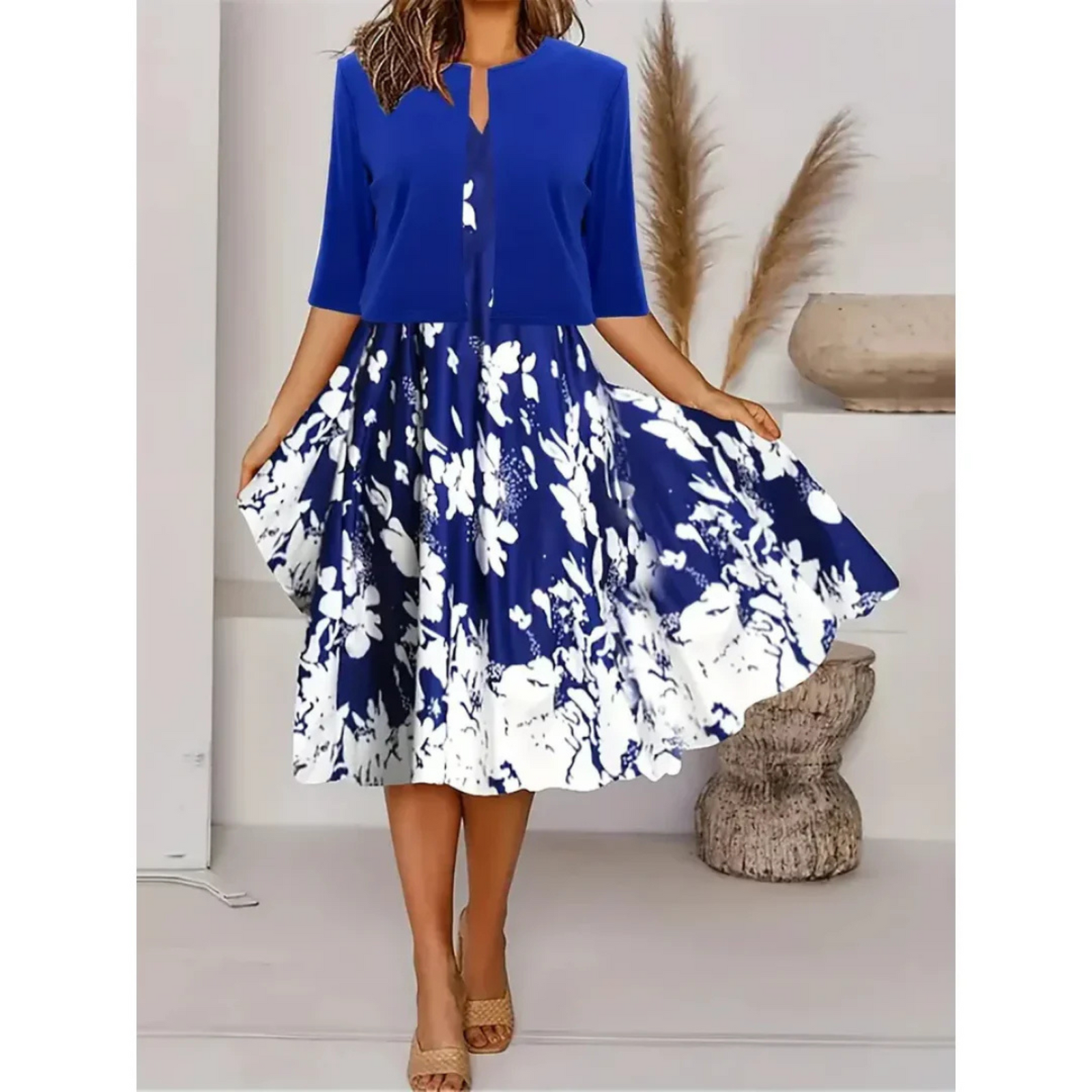 Robe Blazer Femme Imprimé Floral 0