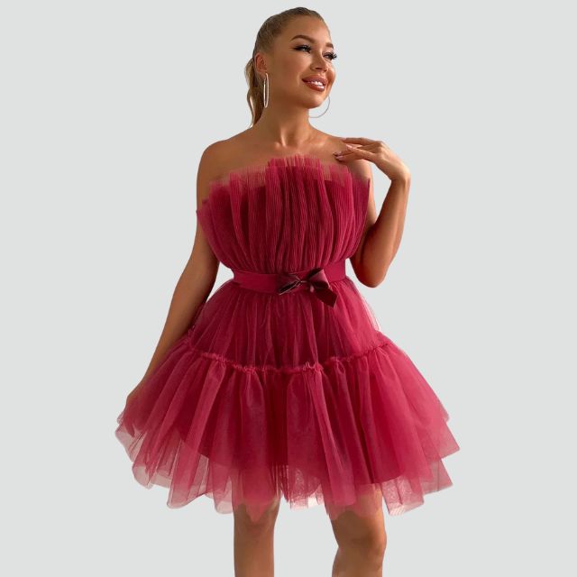 Robe Bustier Tulle Superposée 10