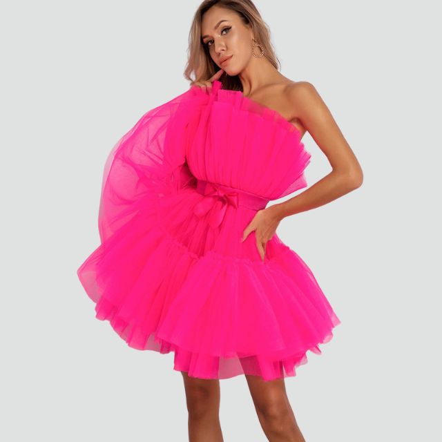 Robe Bustier Tulle Superposée 6