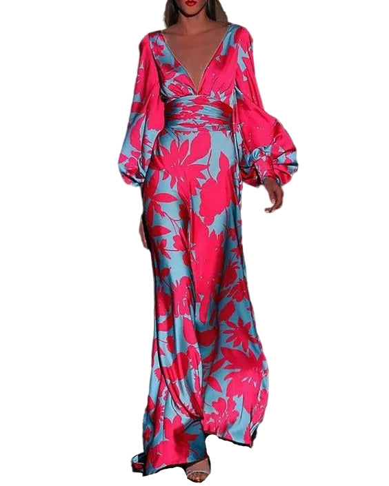 Robe Femme Chic Décolleté en V pour Soirée 0