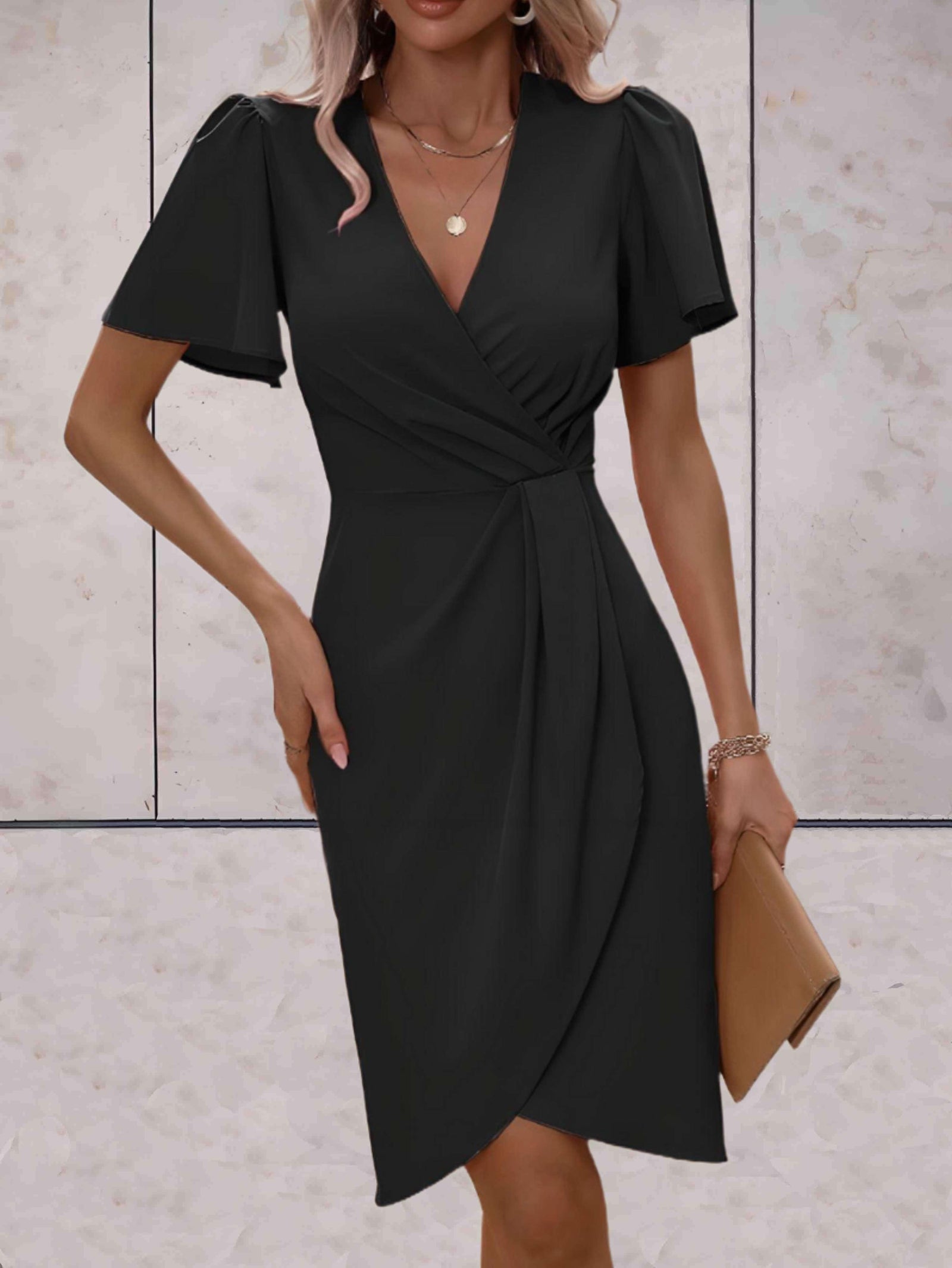 Robe Femme Chic à Manches Évasées 9