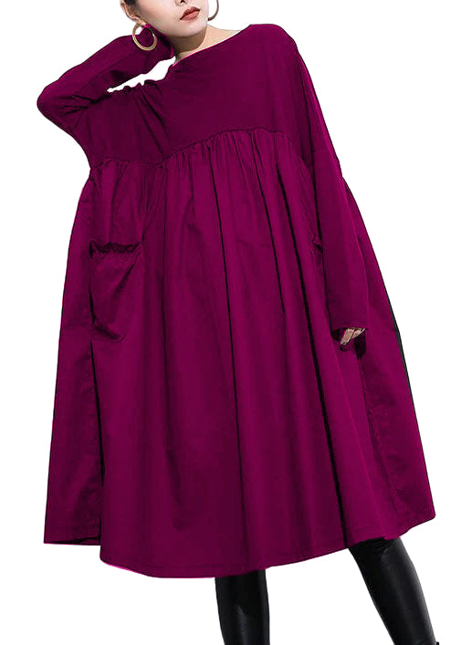 Robe Femme Col Rond Chic 0