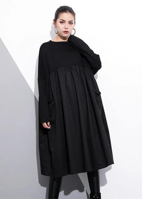 Robe Femme Col Rond Chic 5