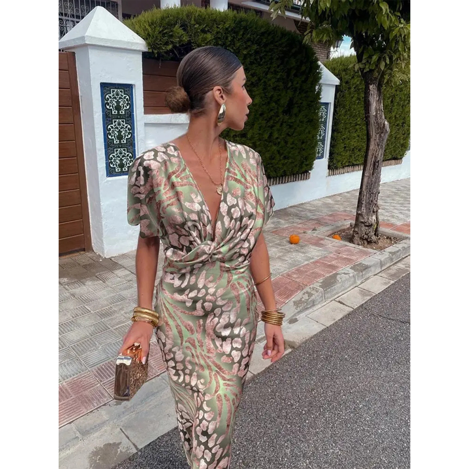 Robe Femme Fluide Décolleté V 3