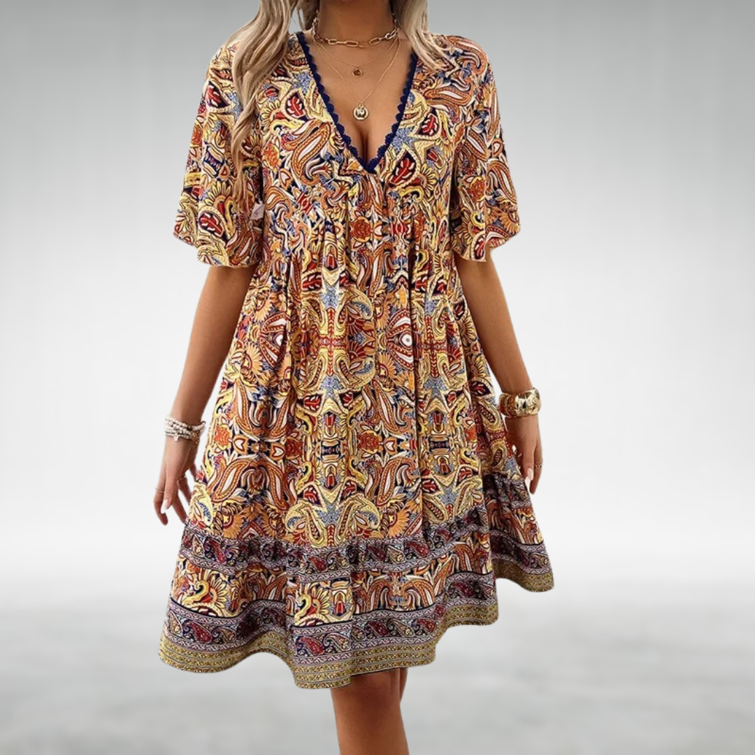 Robe Femme Mini Bohème Chic Décontractée 1