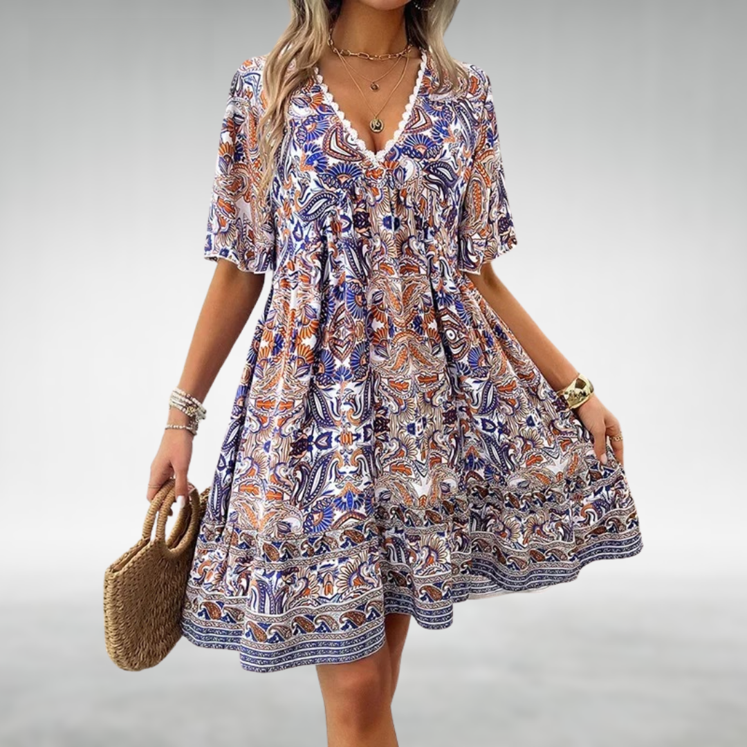 Robe Femme Mini Bohème Chic Décontractée 2