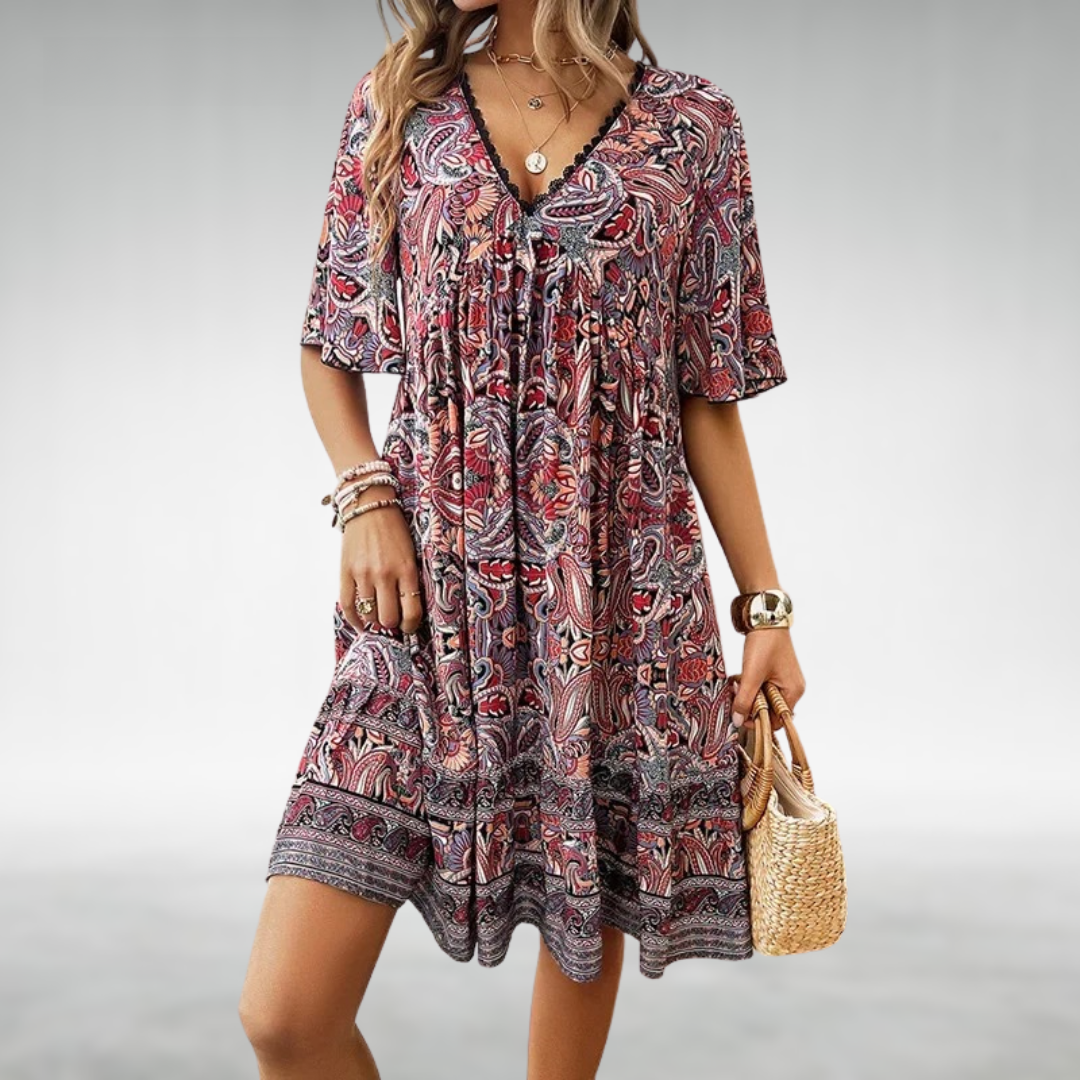 Robe Femme Mini Bohème Chic Décontractée 3