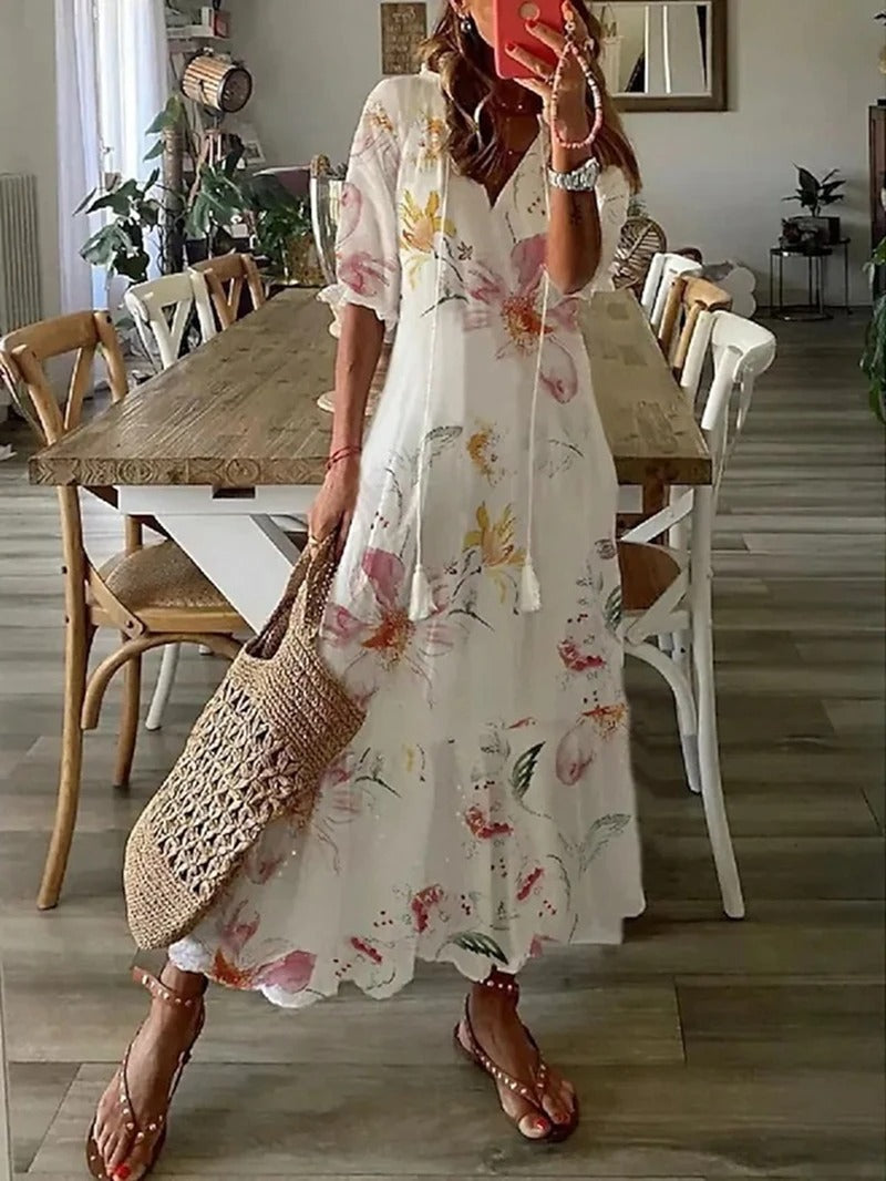 Robe Longue Femme Bohème Été Chic 0