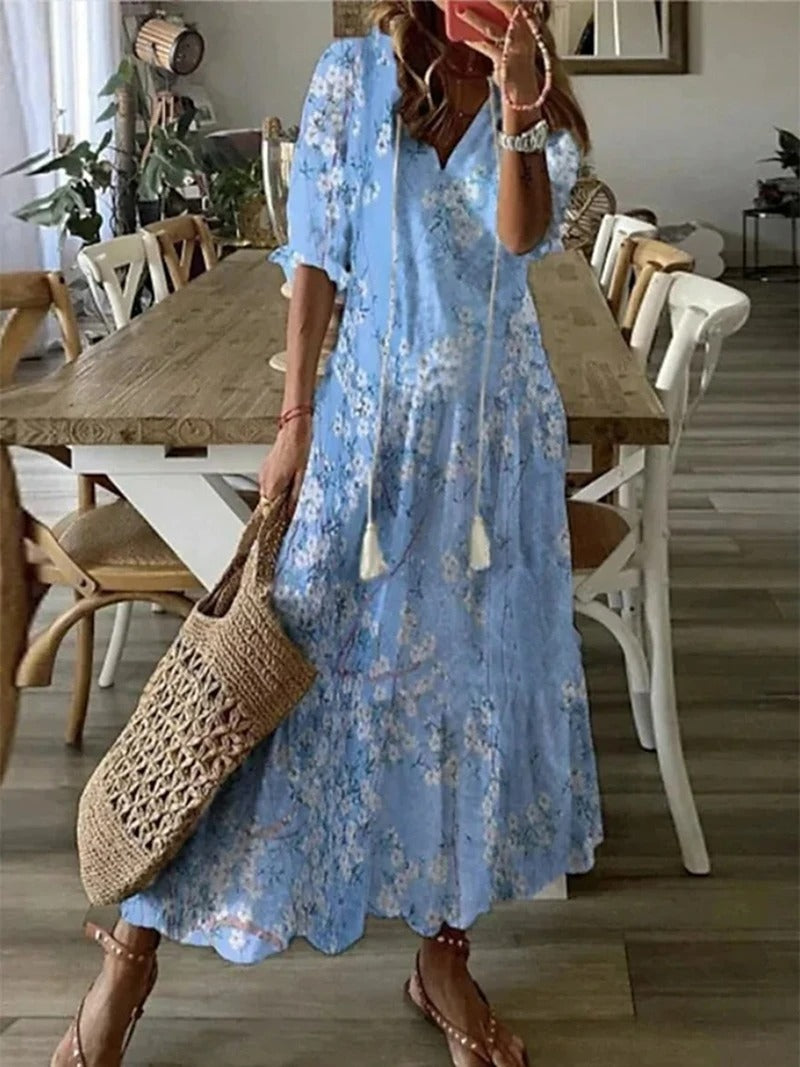 Robe Longue Femme Bohème Été Chic 2