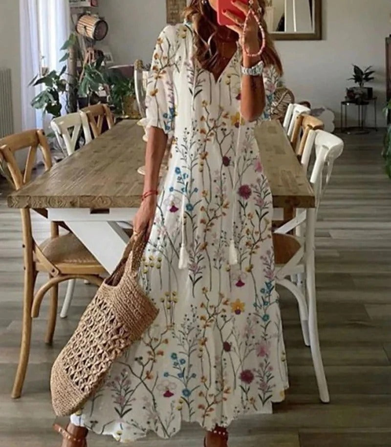 Robe Longue Femme Bohème Été Chic 3