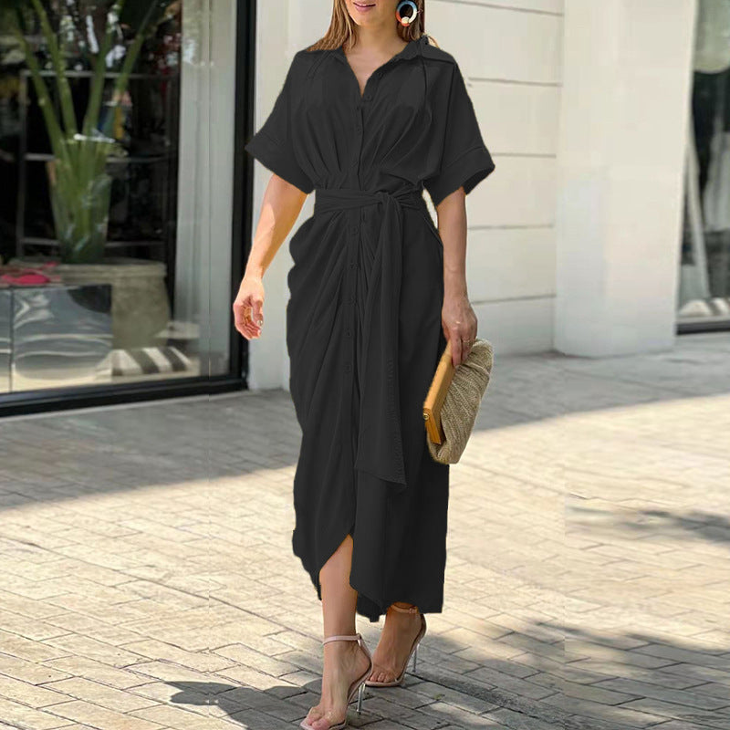 Robe Longue Femme Classique en Tissu Léger pour Soirée 3