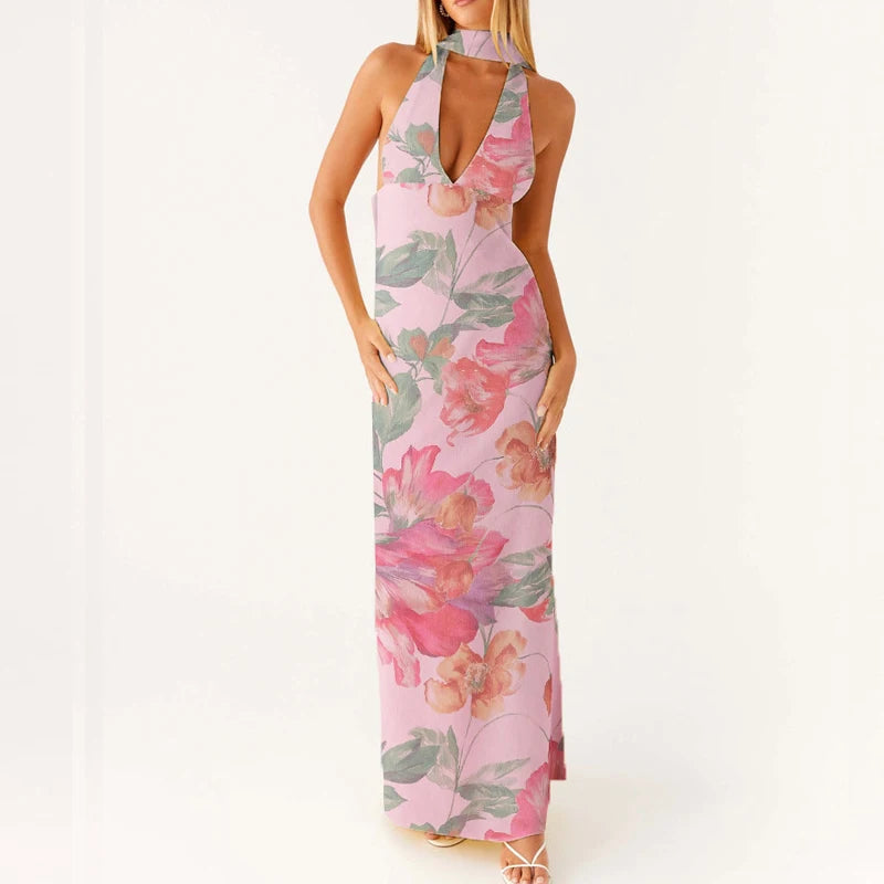 Robe Longue Femme Fleurie Bohème Été 6