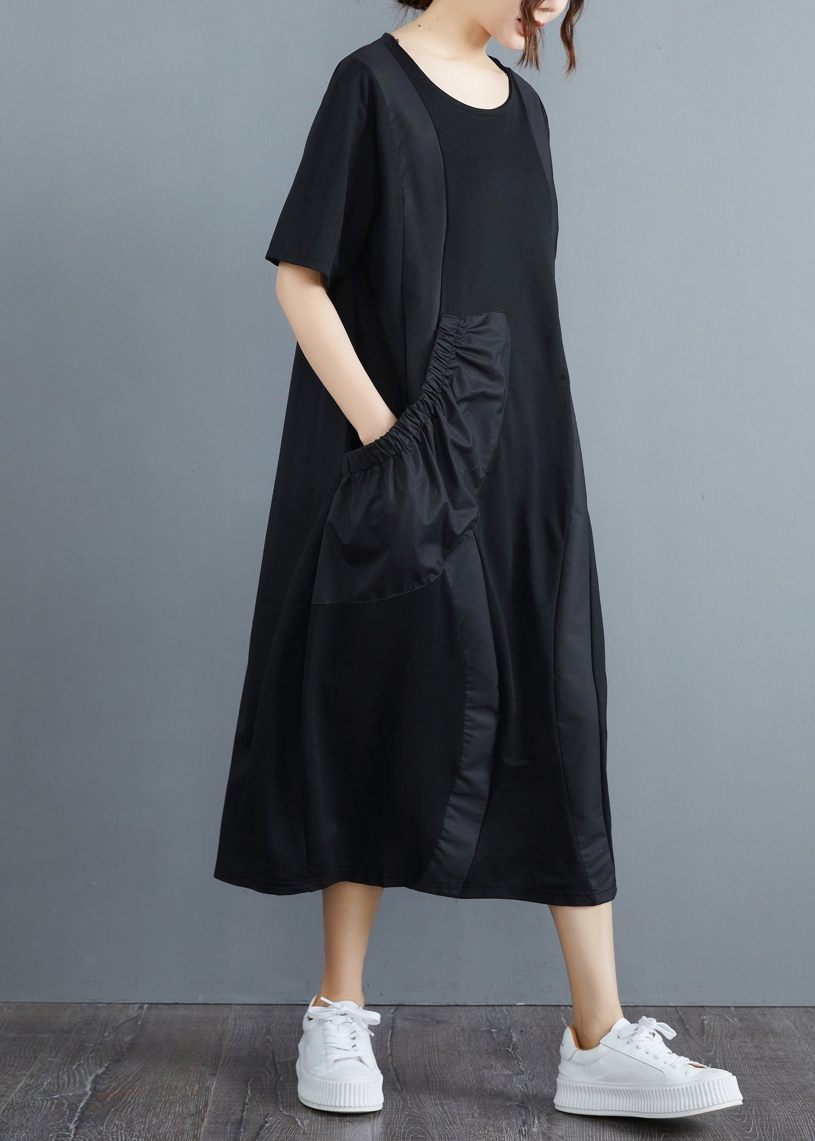 Robe Longue Femme Patchwork Chic 2