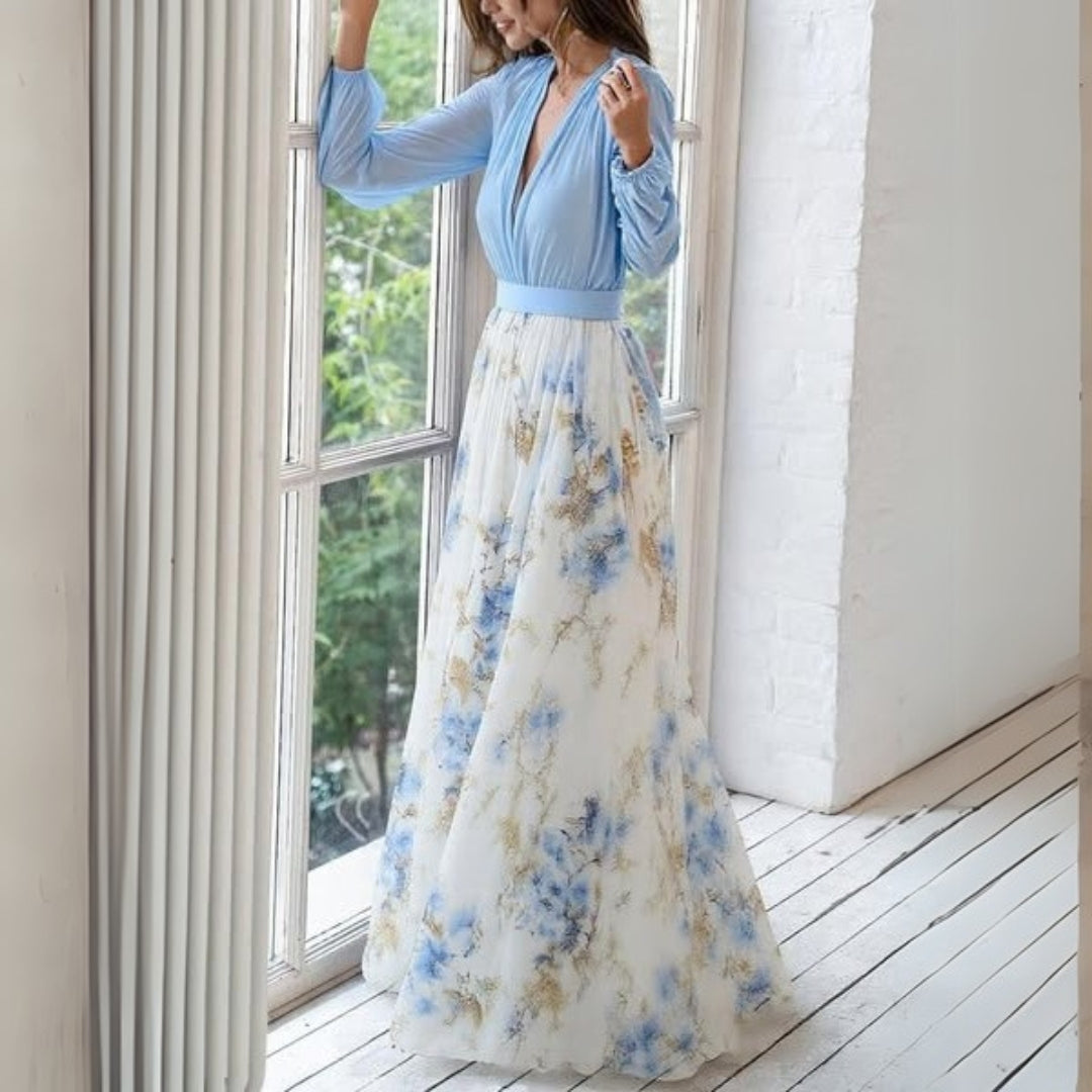 Robe Longue Fleurie pour Femmes Chic 2