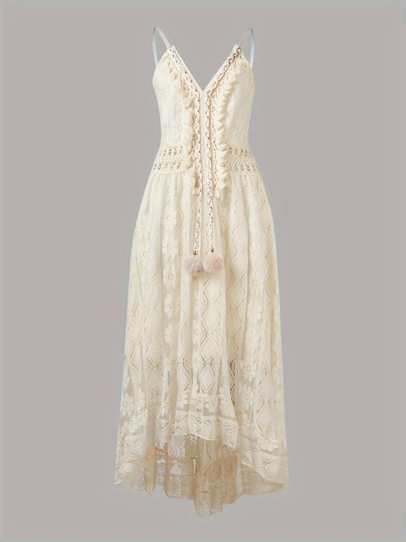 Robe Maxi Bohème à Bretelles Fines pour Femme 7