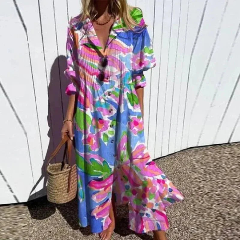 Robe Maxi Femme Boho Classique 4
