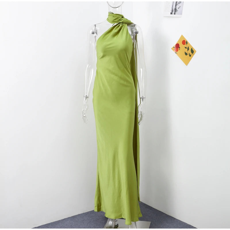 Robe Maxi à Col Licou pour Femmes 10
