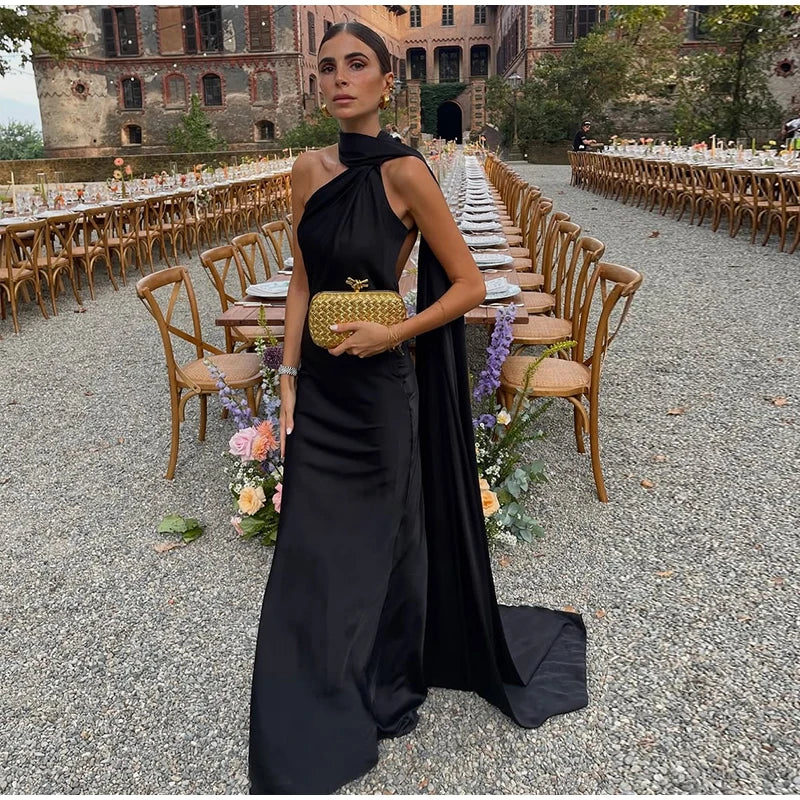 Robe Maxi à Col Licou pour Femmes 12