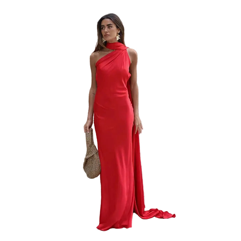 Robe Maxi à Col Licou pour Femmes 13