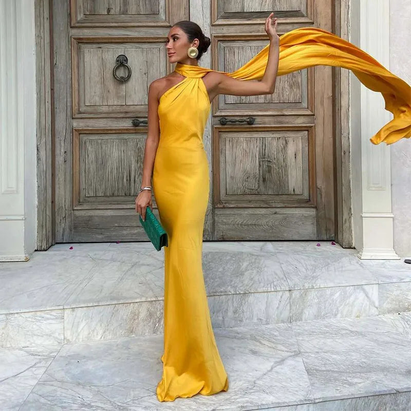 Robe Maxi à Col Licou pour Femmes 7