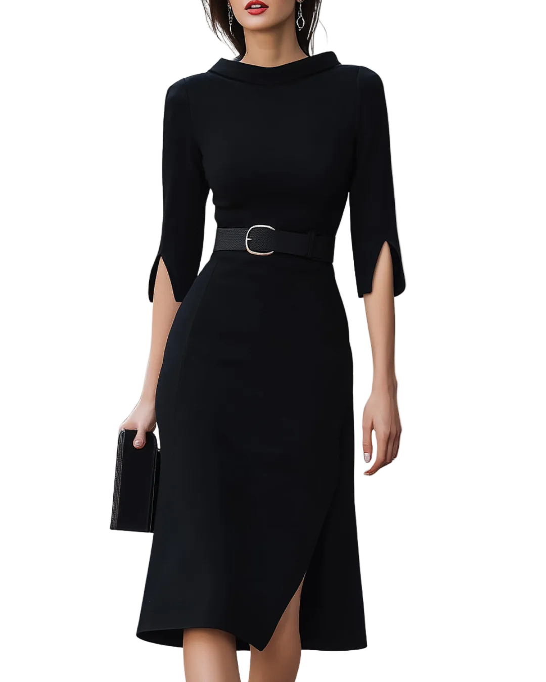 Robe Midi Femme Chic 0
