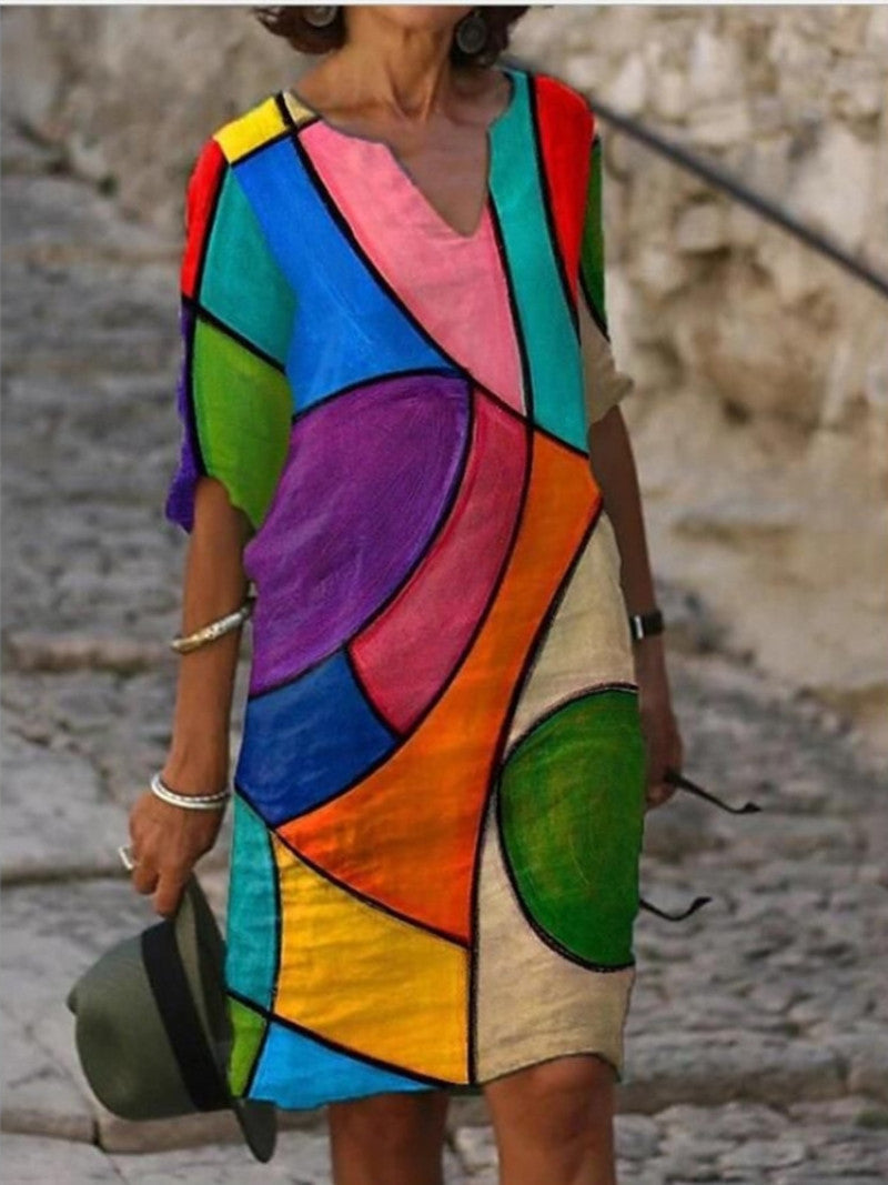 Robe Midi Fleurie pour Femmes Chic 10