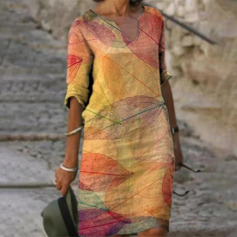 Robe Midi Fleurie pour Femmes Chic 9