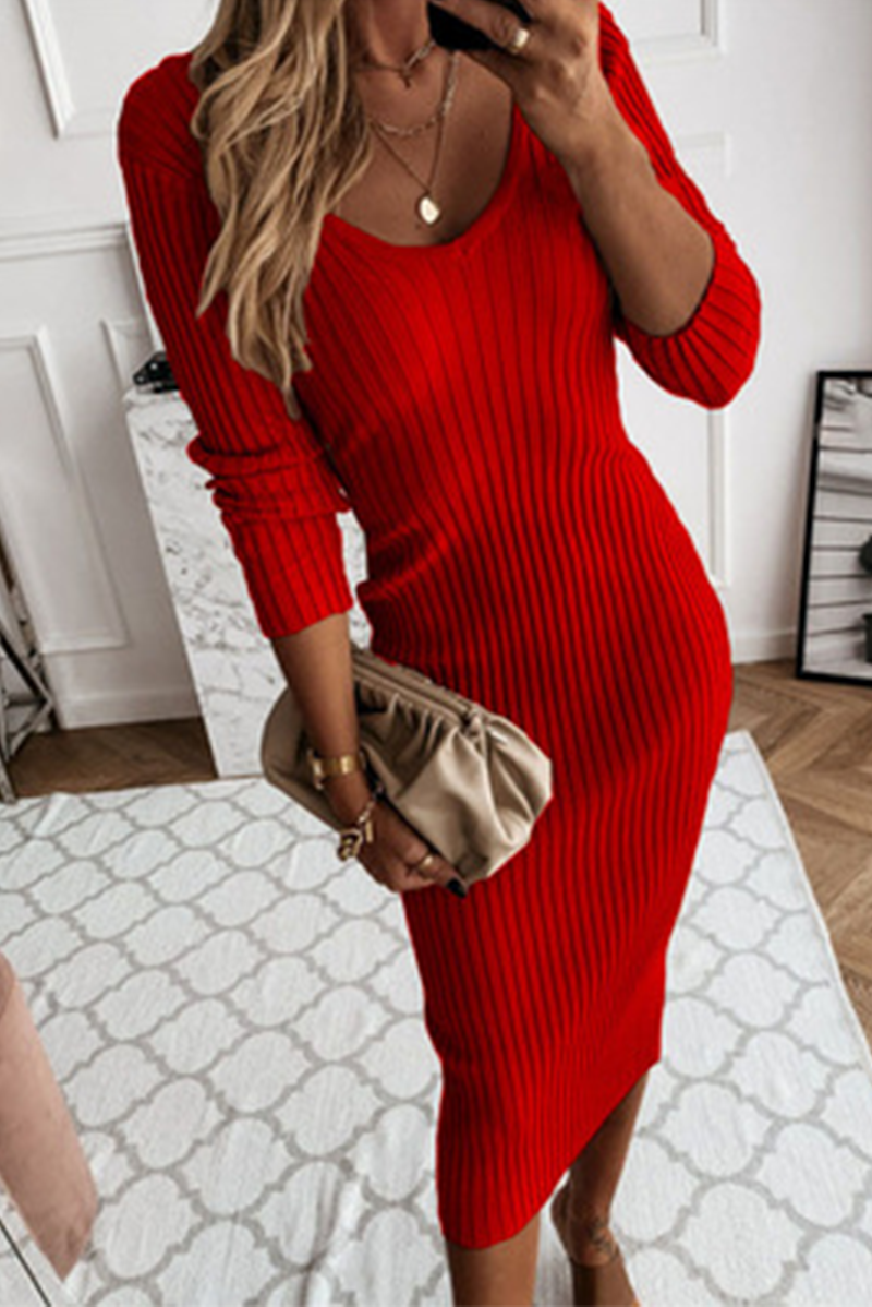 Robe Midi Moulante Côtière 8