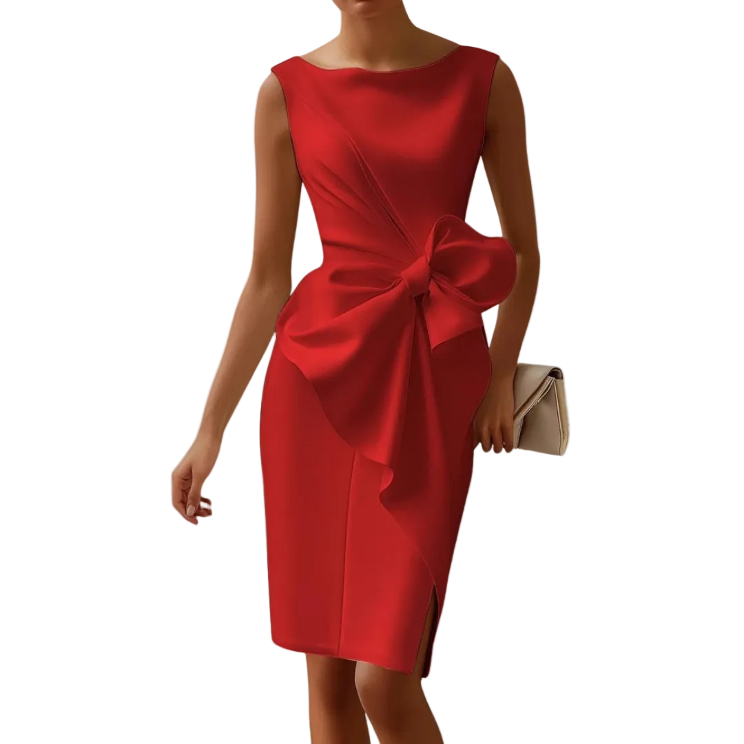 Robe Midi Sans Manches Chic 1