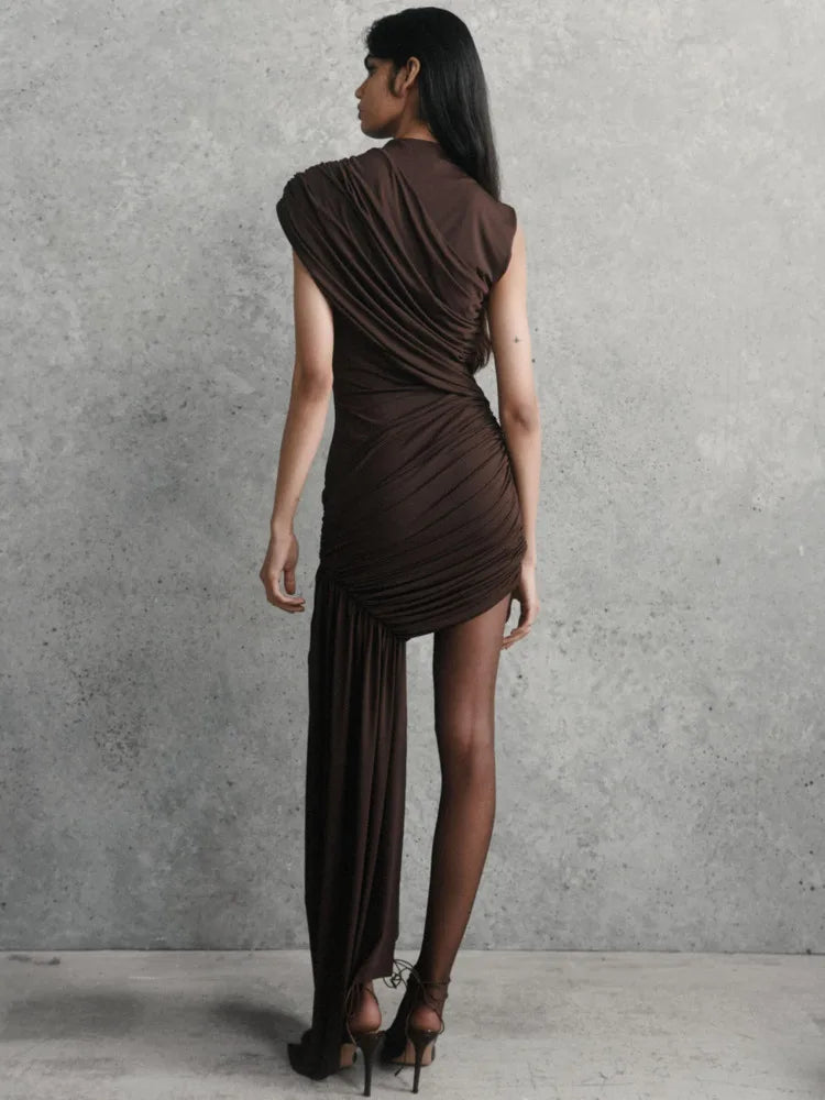 Robe Mini Drapée pour Femmes 3