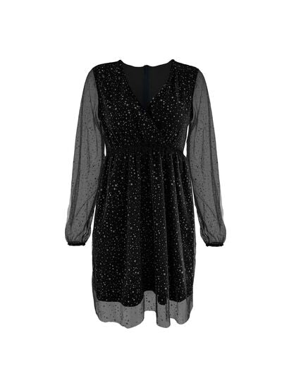 Robe Mini à Manches Ballon Chic 2