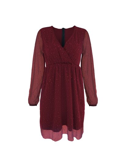 Robe Mini à Manches Ballon Chic 4