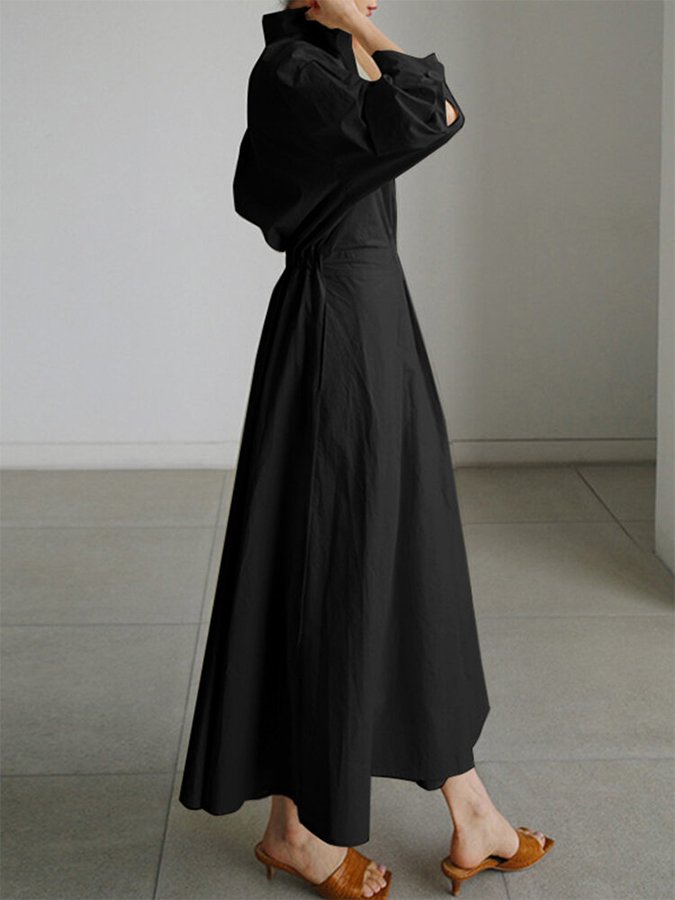 Robe Moderne Femme Confortable en Tissu Léger 5