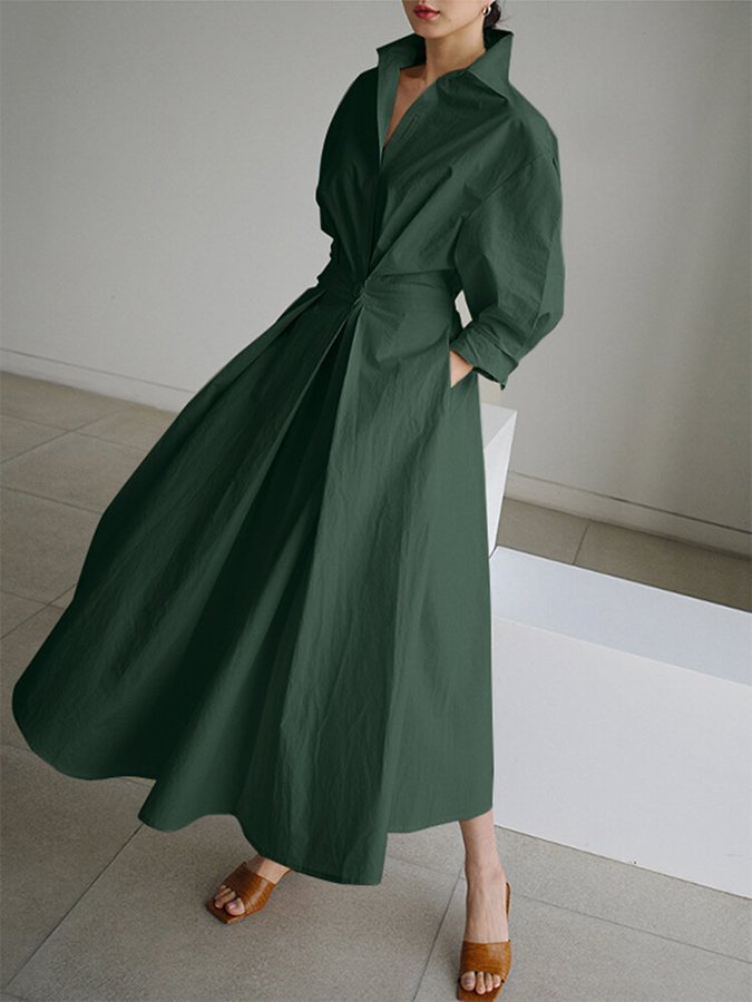 Robe Moderne Femme Confortable en Tissu Léger 7