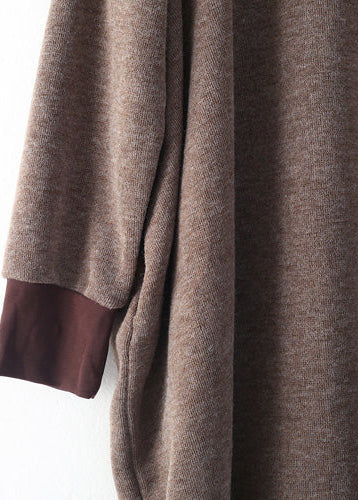 Robe Pull Ample Hiver à Col Haut 4