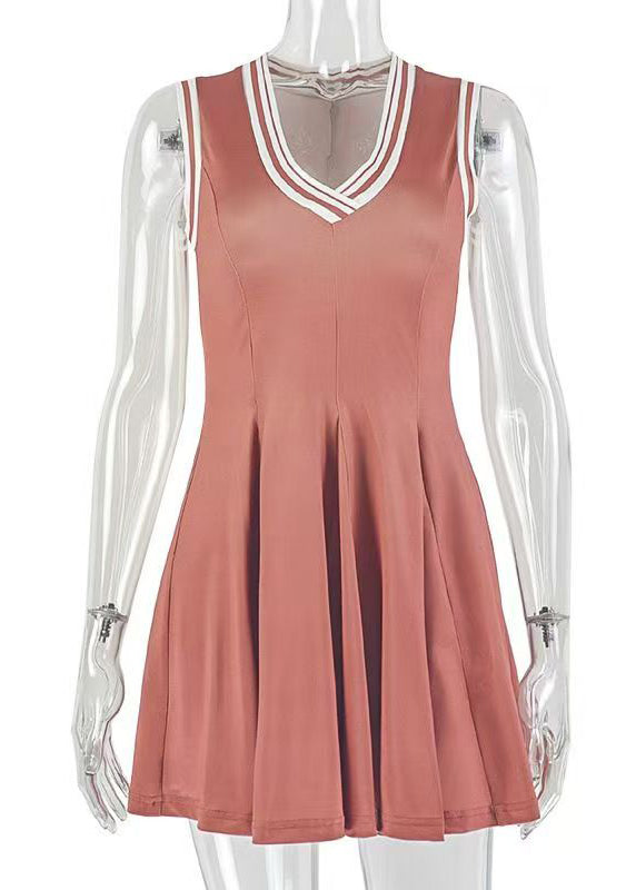 Robe Trapèze Femme Col en V 4