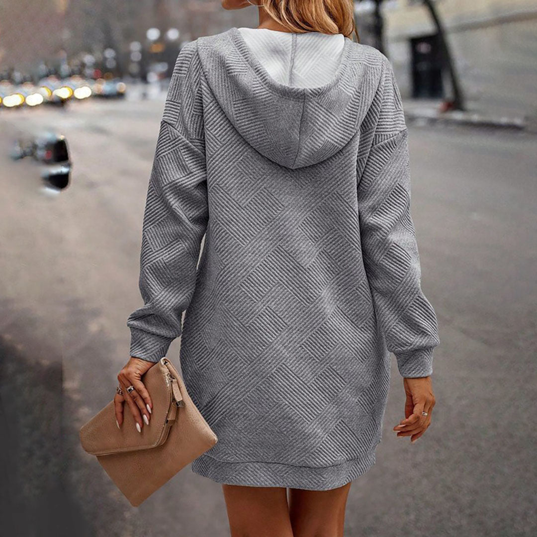 Robe d'automne à capuche pour femmes 5