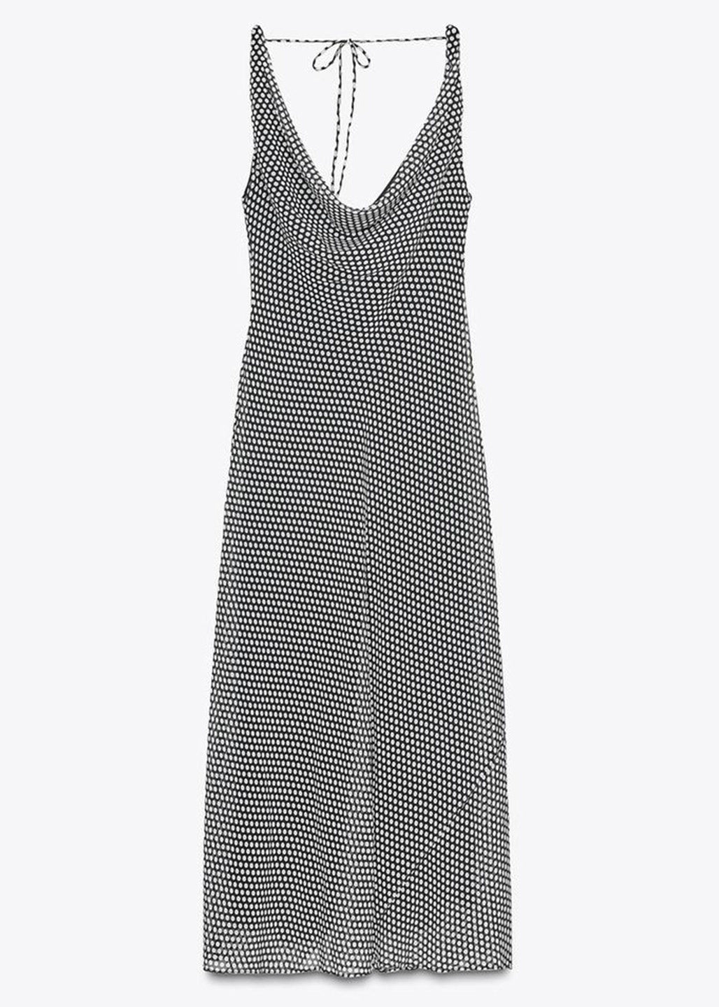 Robe longue femme décontractée à pois 4