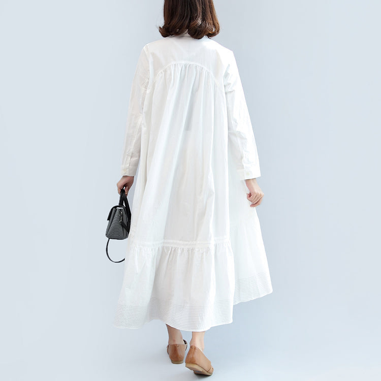 Robe maxi femme automne manches longues décontractée grande taille 3