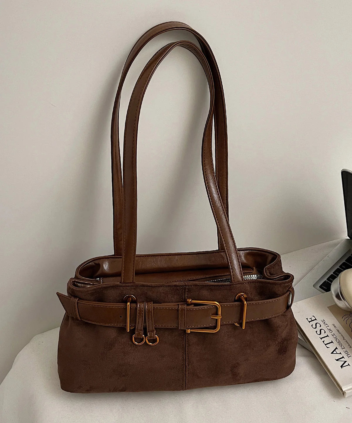 Sac Bandoulière Femme Patchwork Tendance avec Bandoulière Ajustable 3