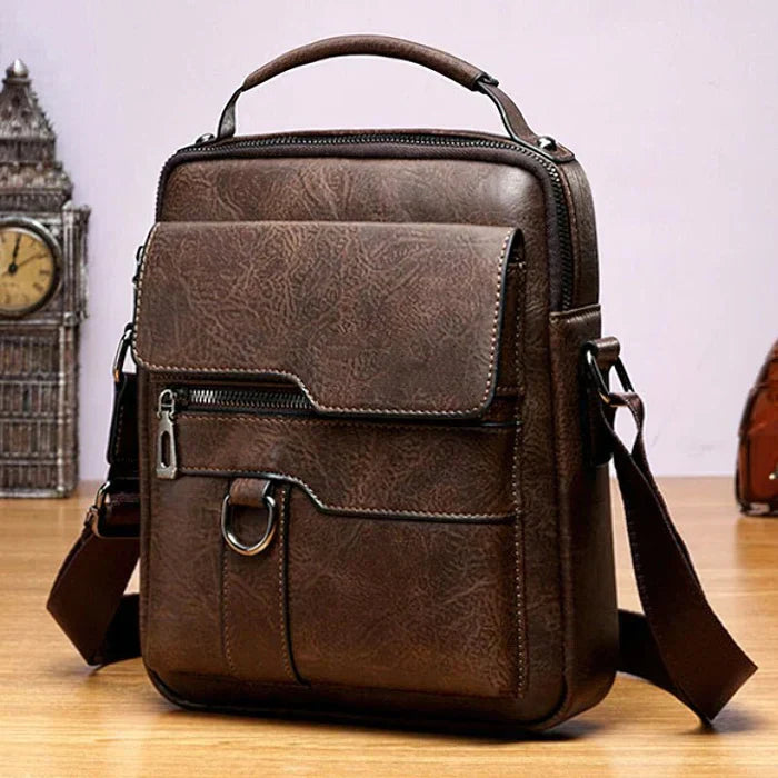 Sac à dos en cuir pour ordinateur portable, sac de travail, sac à bandoulière 10