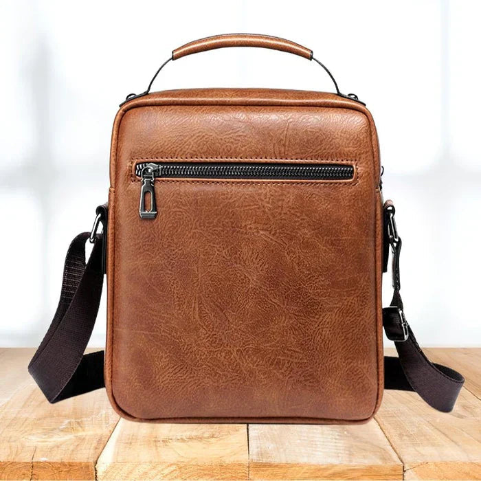 Sac à dos en cuir pour ordinateur portable, sac de travail, sac à bandoulière 2