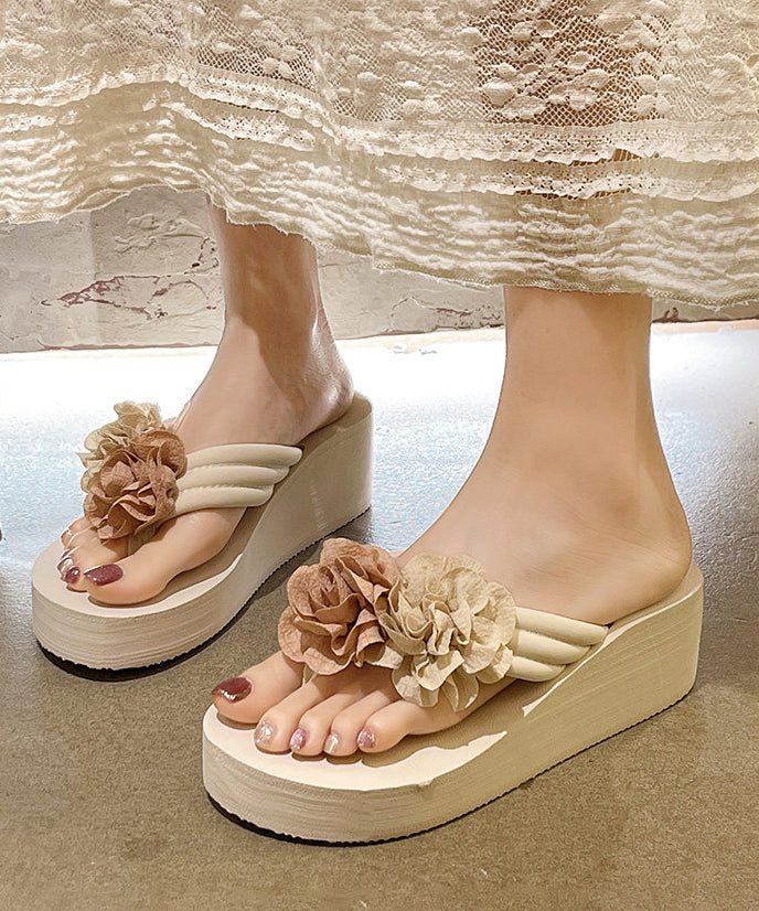 Sandales Femme à Plateforme Design Floral Confortables 0