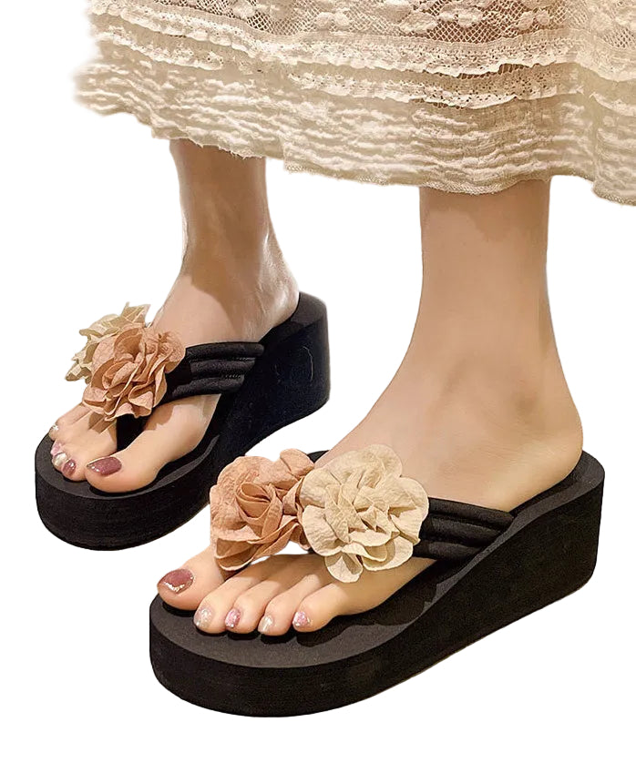 Sandales Femme à Plateforme Design Floral Confortables 1