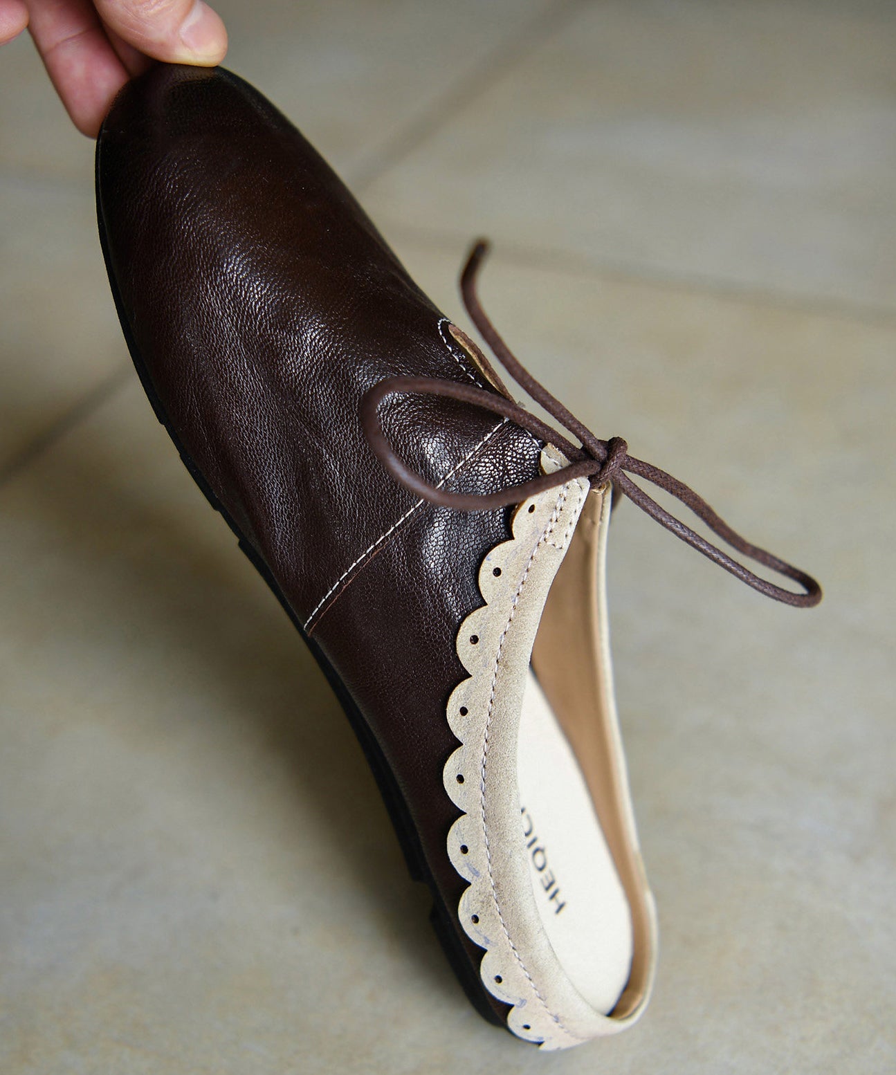 Sandales à glissière pour femmes style épissage à lacets 1